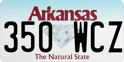 AR license plate 350WCZ