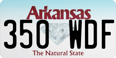 AR license plate 350WDF