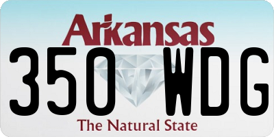 AR license plate 350WDG