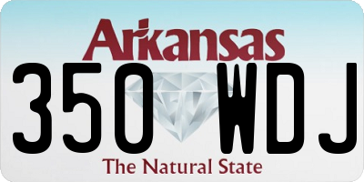 AR license plate 350WDJ