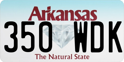 AR license plate 350WDK