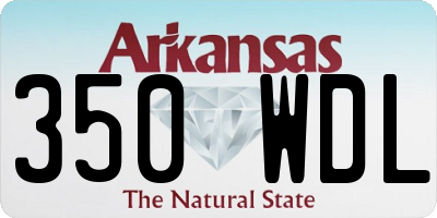 AR license plate 350WDL
