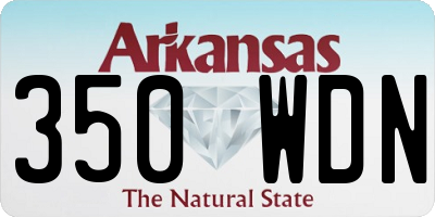 AR license plate 350WDN