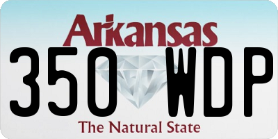 AR license plate 350WDP