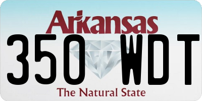 AR license plate 350WDT