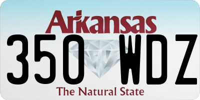 AR license plate 350WDZ