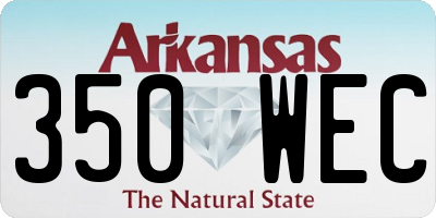 AR license plate 350WEC