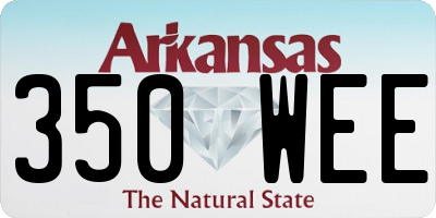 AR license plate 350WEE