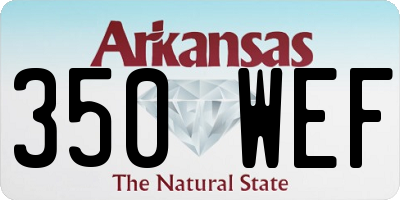 AR license plate 350WEF