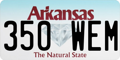 AR license plate 350WEM