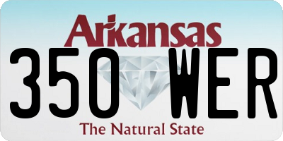 AR license plate 350WER