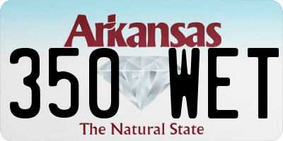 AR license plate 350WET