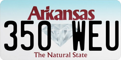 AR license plate 350WEU