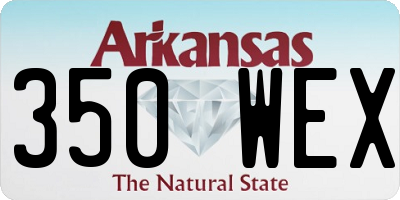 AR license plate 350WEX
