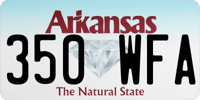 AR license plate 350WFA