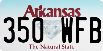 AR license plate 350WFB