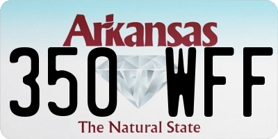 AR license plate 350WFF