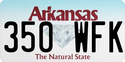 AR license plate 350WFK