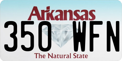AR license plate 350WFN