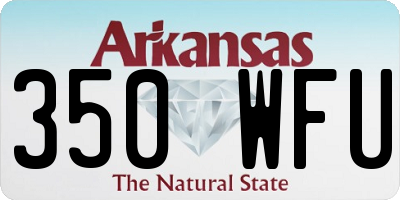 AR license plate 350WFU