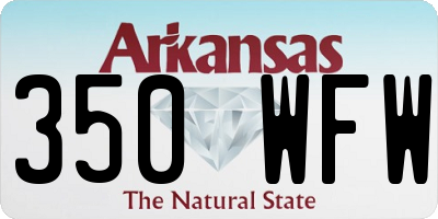 AR license plate 350WFW