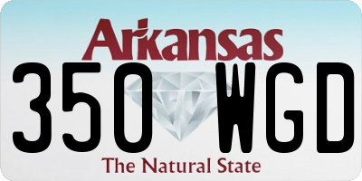 AR license plate 350WGD