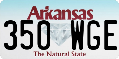 AR license plate 350WGE
