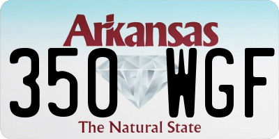 AR license plate 350WGF
