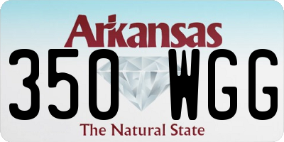 AR license plate 350WGG