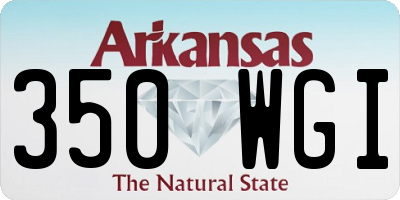 AR license plate 350WGI