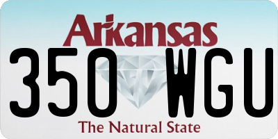 AR license plate 350WGU
