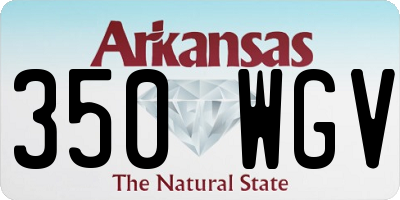 AR license plate 350WGV