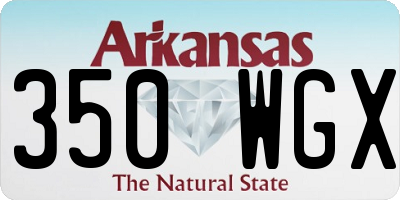 AR license plate 350WGX