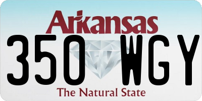 AR license plate 350WGY