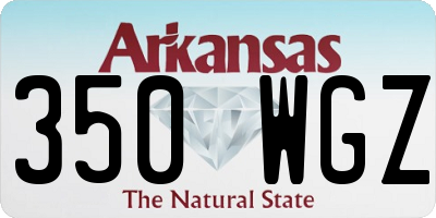 AR license plate 350WGZ