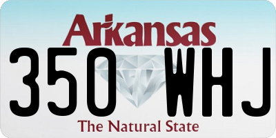AR license plate 350WHJ