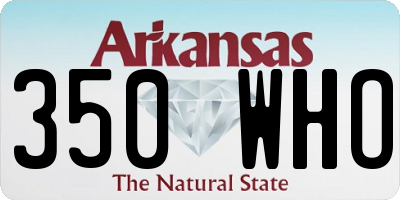 AR license plate 350WHO
