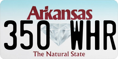 AR license plate 350WHR