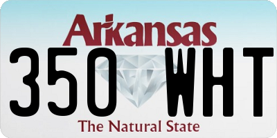 AR license plate 350WHT