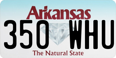 AR license plate 350WHU