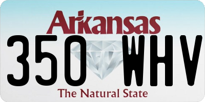 AR license plate 350WHV