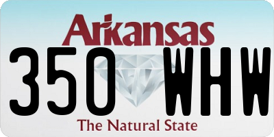 AR license plate 350WHW