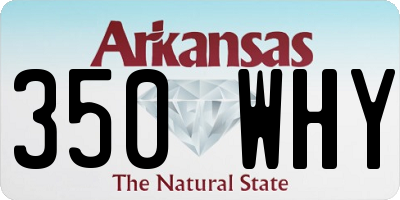 AR license plate 350WHY