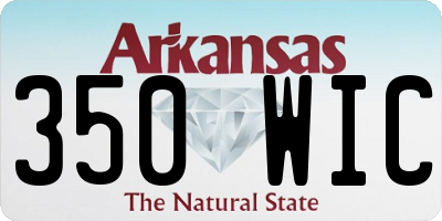 AR license plate 350WIC