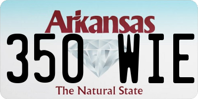 AR license plate 350WIE
