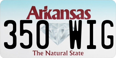 AR license plate 350WIG