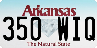 AR license plate 350WIQ