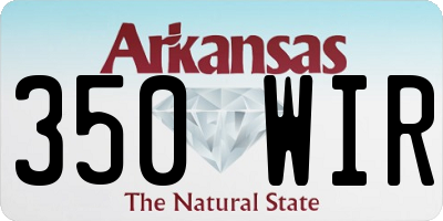 AR license plate 350WIR