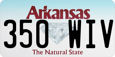 AR license plate 350WIV