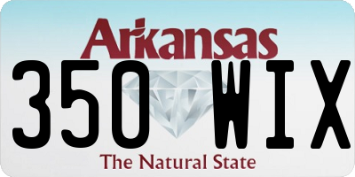 AR license plate 350WIX